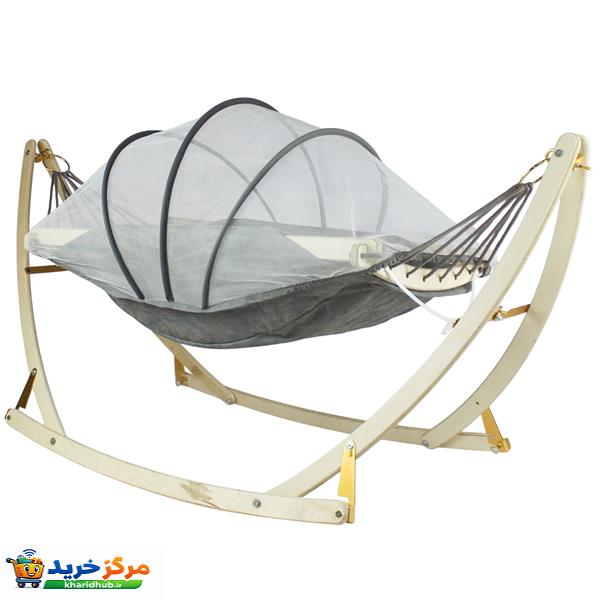 گهواره نوزاد مدل ننو چوبی