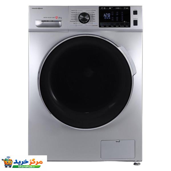 ماشین لباسشویی پاکشوما مدل  BWF 40802 WT ظرفیت 8 کیلوگرم