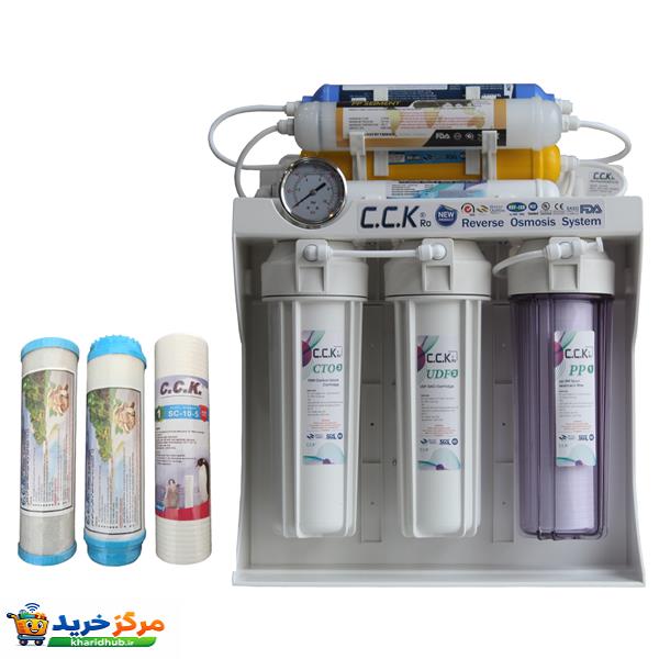 دستگاه تصفیه کننده آب سی سی کا مدل Korea-edition3800 به همراه فیلتر تصفیه آب کد 3s مجموعه سه عددی