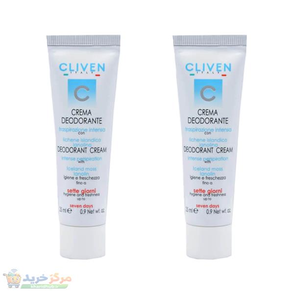 کرم ضد تعریق کلیون مدل deodorante حجم 25 میلی لیتر مجموعه 2 عددی