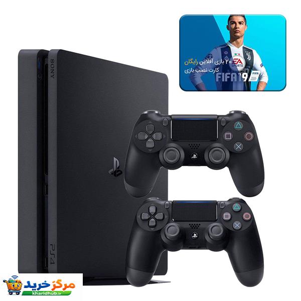 کنسول بازی سونی مدل Playstation 4 Slim ریجن 2 کد CUH-2216B ظرفیت 1 ترابایت به همراه 20 عدد بازی