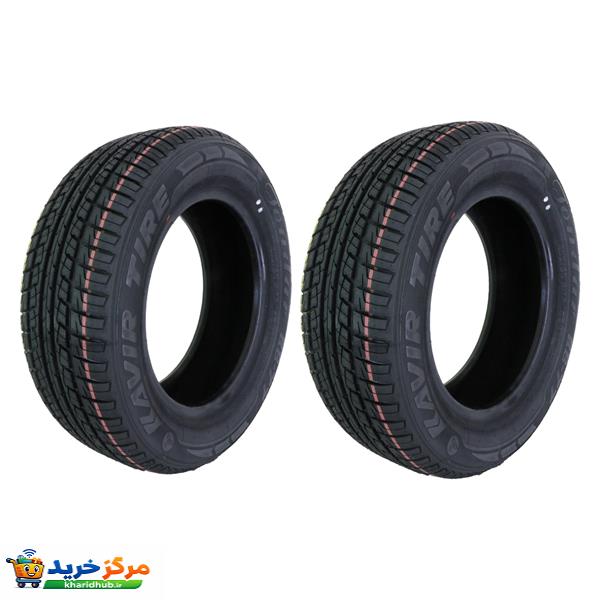 لاستیک خودرو کویر تایر مدل KB77 سایز 205/60R14 - دو حلقه