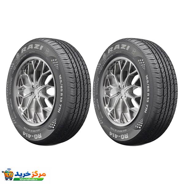 لاستیک خودرو رازی تایر مدل RG410 سایز 185/60/14- دو حلقه