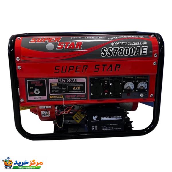 موتور برق بنزینی سوپر استار مدل SS7800AE سه کیلوات استارتی