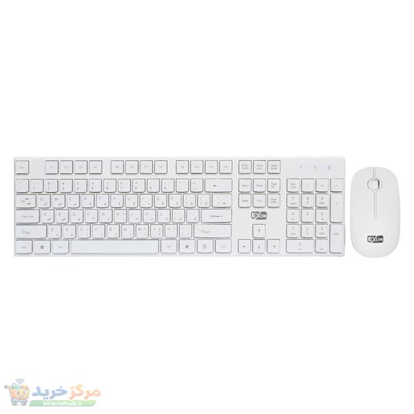 کیبورد و ماوس بی سیم اکسون مدل Gk-600، سوییچ ممبران، Full-Size