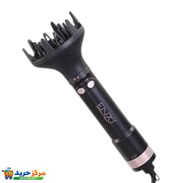 سشوار برس‌دار چرخشی 1500 وات انزو پروفیشینال مدل EN-760 7in1
