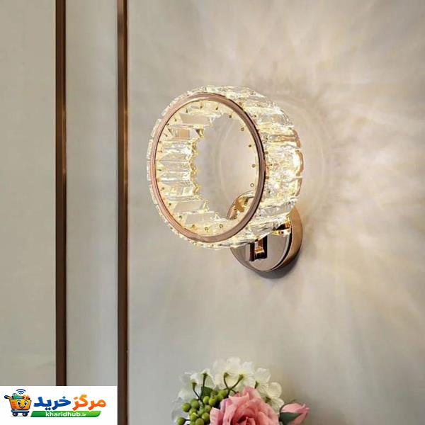 چراغ دیواری پادینا مدل مدرن کریستالی کد HBi20