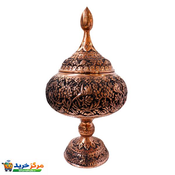 شکلات خوری قلمزنی صنایع دستی فاخر مدل استادکار ریزقلم کد 41p21