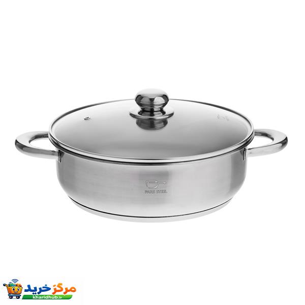 نیم قابلمه پارس استیل مدل ارتفاع کوتاه سایز 28