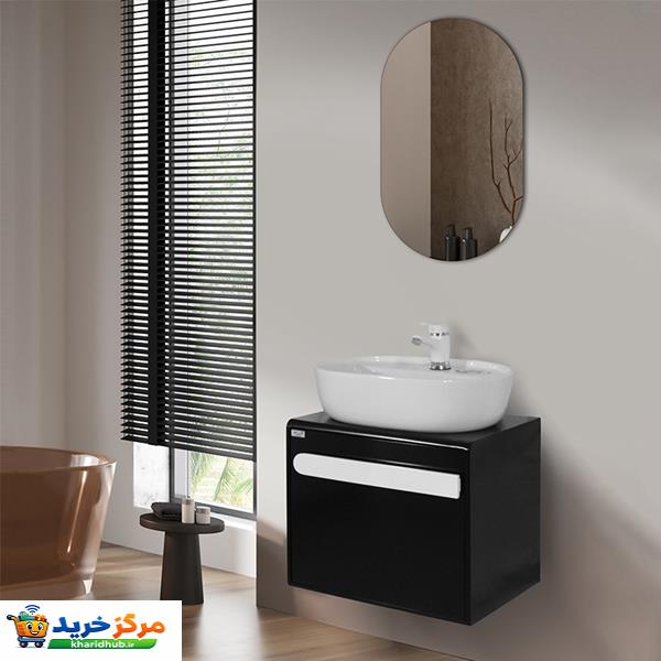 ست کابینت روشویی آزالیا مدل ellipse11 به همراه آینه