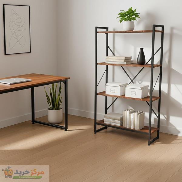کتابخانه چهار طبقه دیزم مدل مونتاژی LIB_80×140