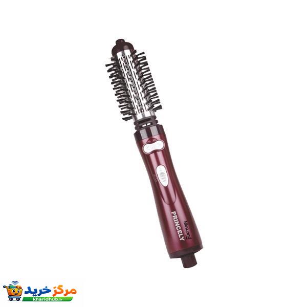 سشوار برس‌دار چرخشی 1000 وات پرینسلی مدل PR306AT، موتور DC، وزن 500 گرم، دارای سری برس‌دار گرد باریک، سری برس‌دار گرد پهن، کیف نگه‌دارنده، با قابلیت تنظیم دما، باد سرد، فناوری تولید یون