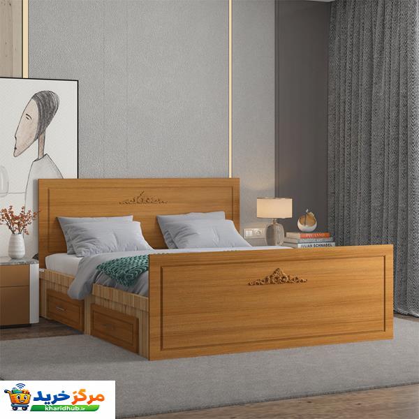 تخت خواب دونفره اعیان مدل FH402 سایز 160x200 سانتی متر