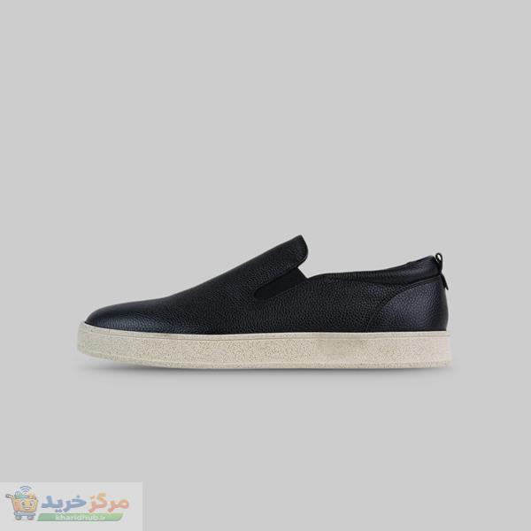 کفش روزمره مردانه چرم مشهد مدل J6324-001