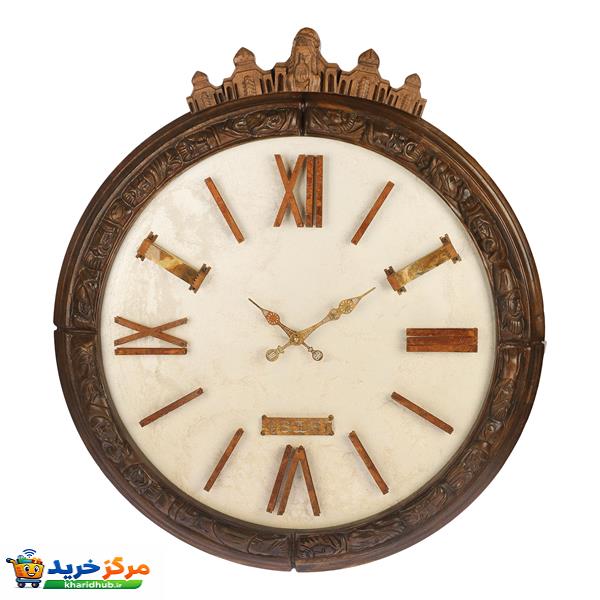 ساعت دیواری چوبی بیسورت مدل مشاهیر کد 72