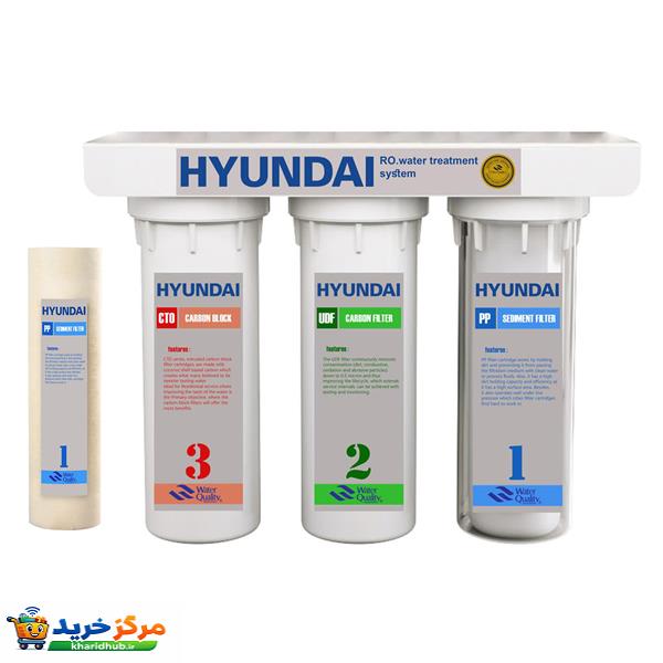 دستگاه تصفیه کننده آب هیوندای مدل HU-3s به همراه فیلتر تصفیه آب