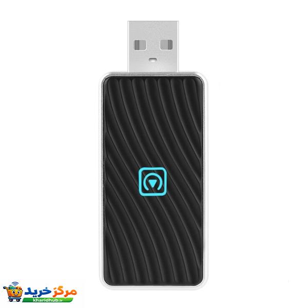 کارپلی و اندروید اتو مدل WIFI box M10 Carplay/Android Auto به همراه کابل تبدیل USB به USB-C