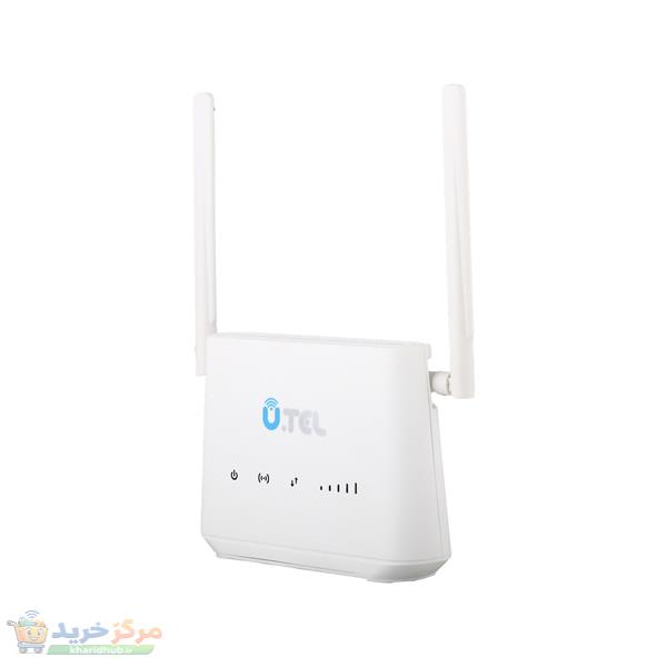 مودم روتر بی‌سیم 4G LTE خانگی یوتل مدل L443 با پشتیبانی اتصال سیم‌کارت، سرعت دانلود تا 150 مگابیت بر ثانیه، آپلود 50 مگابیت بر ثانیه، 4 پورت LAN، آنتن 2x2 MIMO و استاندارد بی‌سیم 802.11b/g/n