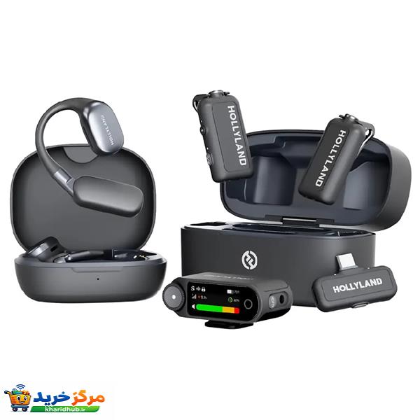 ست میکروفن بی سیم هالی لند مدل LARK MAX 2 Ultimate Combo با درگاه اتصال تایپ سی ، لایتنیگ ، جک 3.5