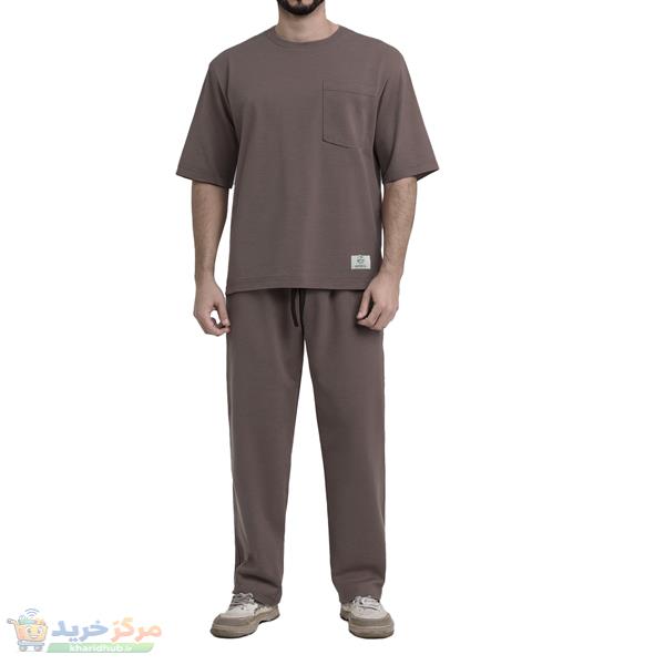 ست تی‌شرت آستین کوتاه و شلوار راحتی مردانه مدل  ماکان کد A1126-1127
