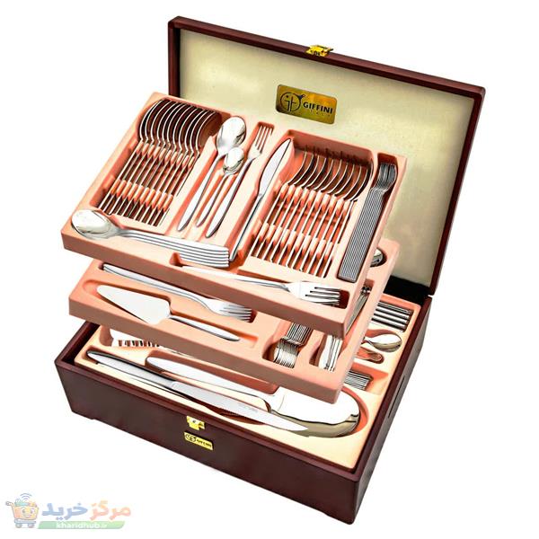 سرویس قاشق و چنگال 149 پارچه جی فی نی مدل G-02 لاکچری