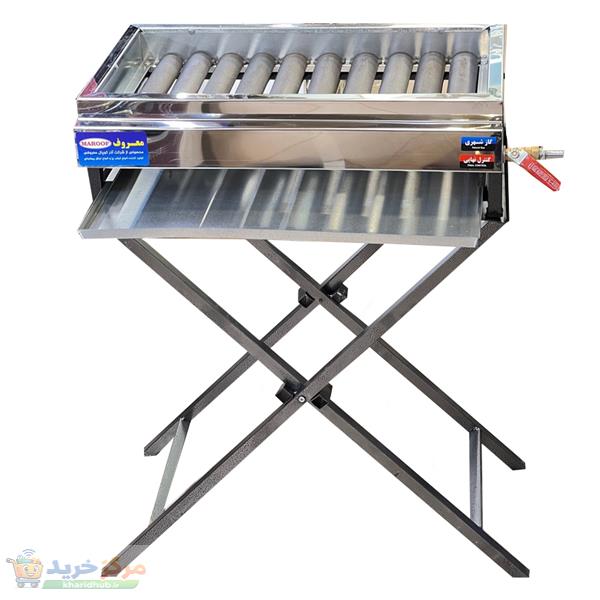 کباب پز معروف مدل 10 شعله پایه دار