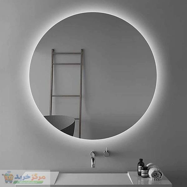 آینه سرویس بهداشتی آزالیا مدل بک لایت گرد 60