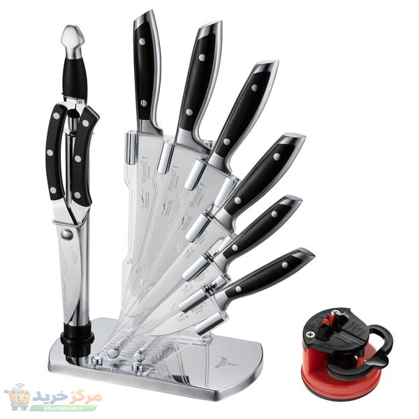 سرویس چاقو آشپزخانه 10 پارچه وینر کد W7335P به همراه چاقو تیزکن