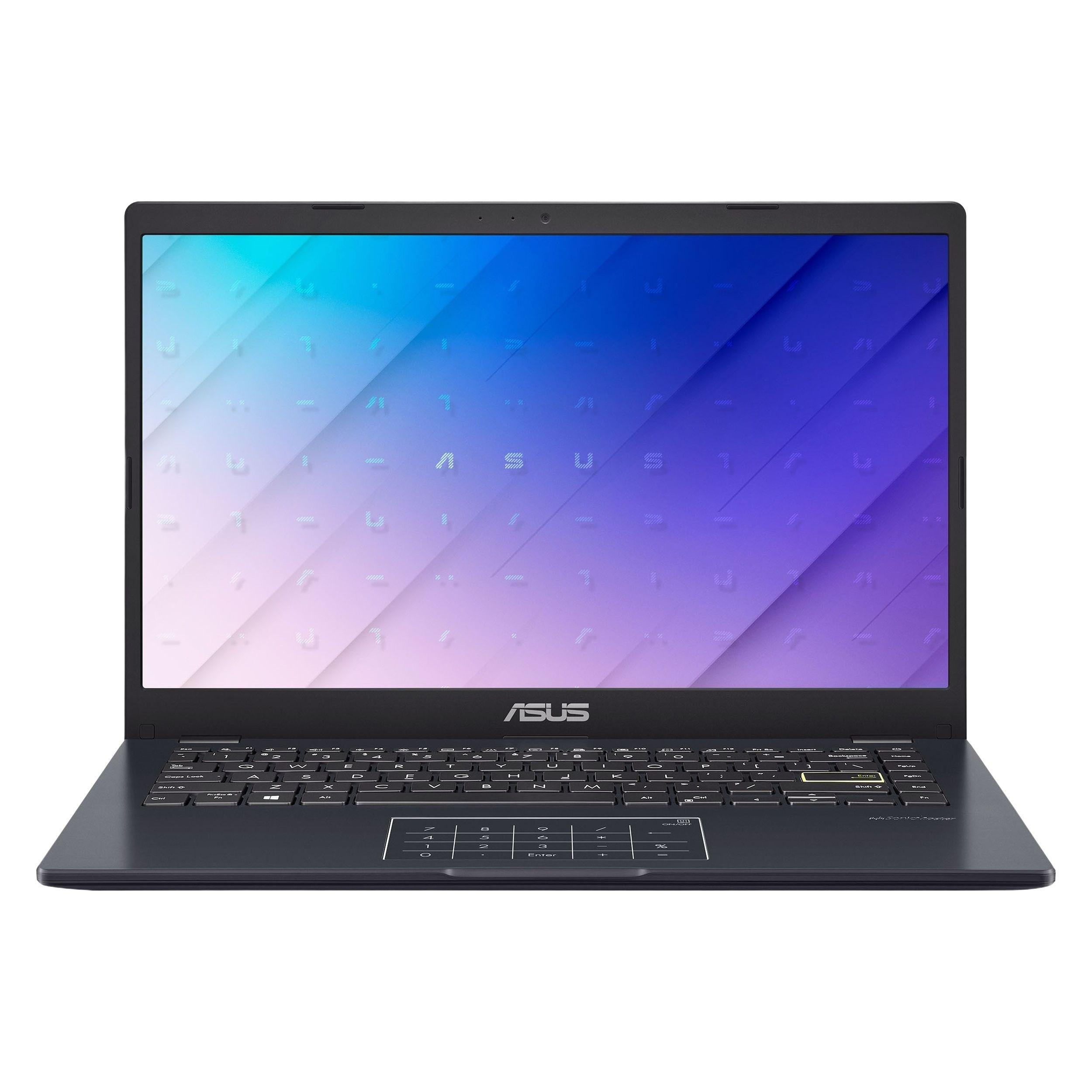 لپ‌تاپ ایسوس مدل Vivobook Go 14 E410KA-PM464 با پردازنده Pentium Silver N6000، رم DDR4 4GB با فرکانس 3200MHz، حافظه هیبریدی با ظرفیت 320GB، نمایشگر 14 اینچ TN با وضوح Full HD، دارای نامبرپد دیجیتال، سیستم‌عامل Windows 11، کاستوم شده