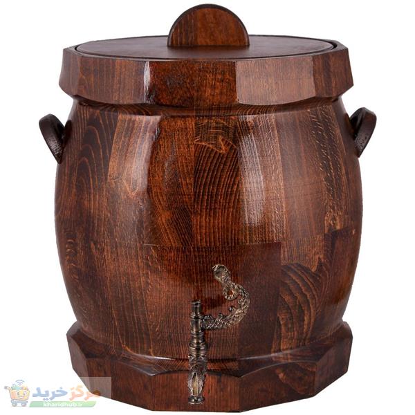 کلمن چوبی خانه چوبی طرح بشکه کد 610001