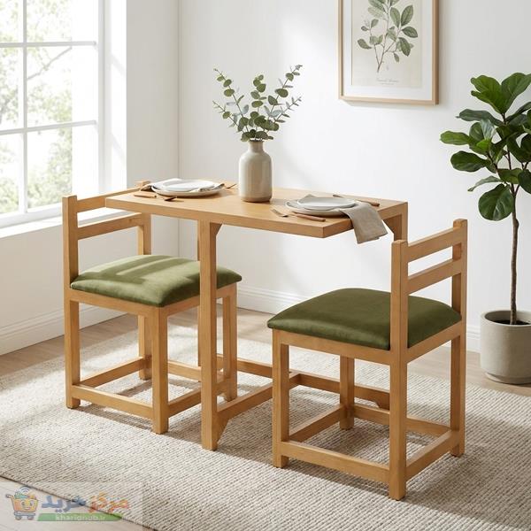 میز و صندلی ناهارخوری دو نفره گروه تولید اسپیناس مدل Kamja-302