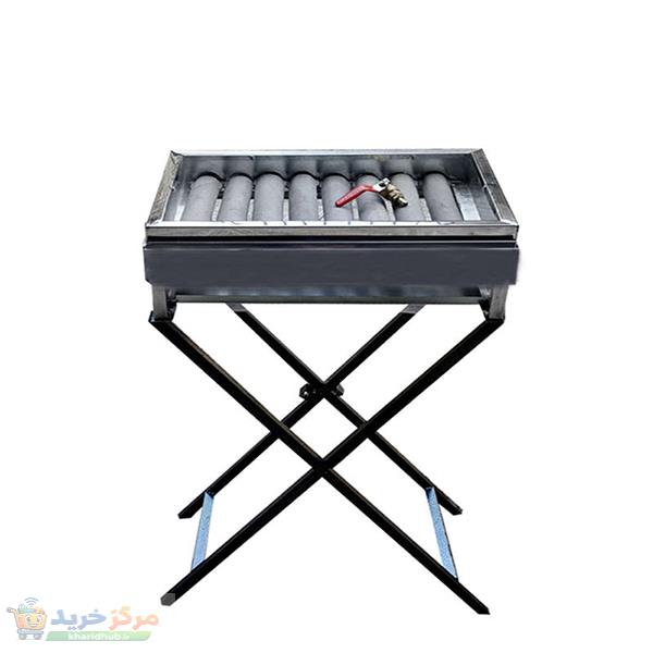 کباب پز مدل 211 8 شعله استیل