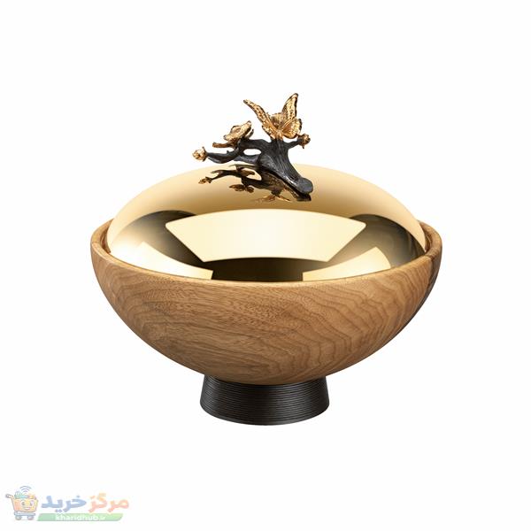 شکلات خوری گلدکیش مدل درب دار باترفلای سایز بزرگ کد GK829810