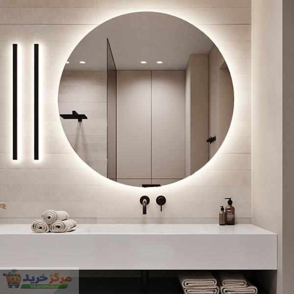 آینه سرویس بهداشتی تارا دکور مدل بک لایت ساده کد c141