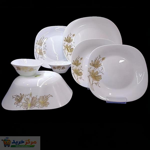 سرویس غذا خوری 26 پارچه آمرتات مدل آرکوپال مربع ژالین کد 5231