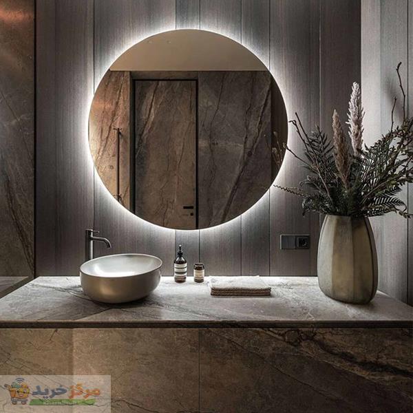 آینه سرویس بهداشتی الف طرح گرد کد BA-55