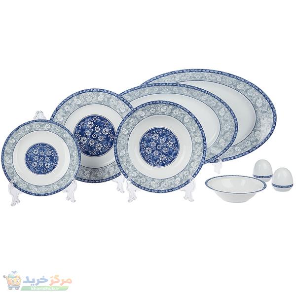سرویس 28 پارچه چینی زرین ایران سری ایتالیا اف طرح اصفهان درجه یک