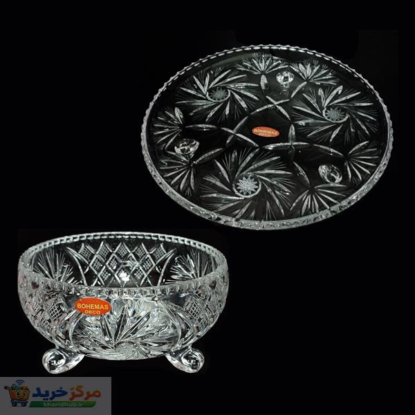 شیرینی خوری و آجیل خوری بوهمیا مدل دکو خورشیدی کد 700