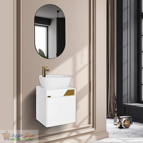 ست کابینت روشویی آزالیا مدل ellipse14 به همراه آینه