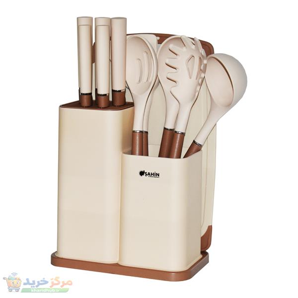 سرویس چاقو و کفگیر و ملاقه 12 پارچه شاهین مدل SHN1028
