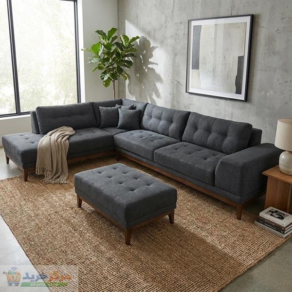 مبل ال شش نفره شاهان دکور مدل الیزابت  001