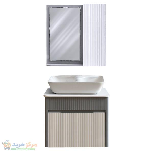 ست کابینت و روشویی مدل آرتین کد 03 همراه با آینه باکس