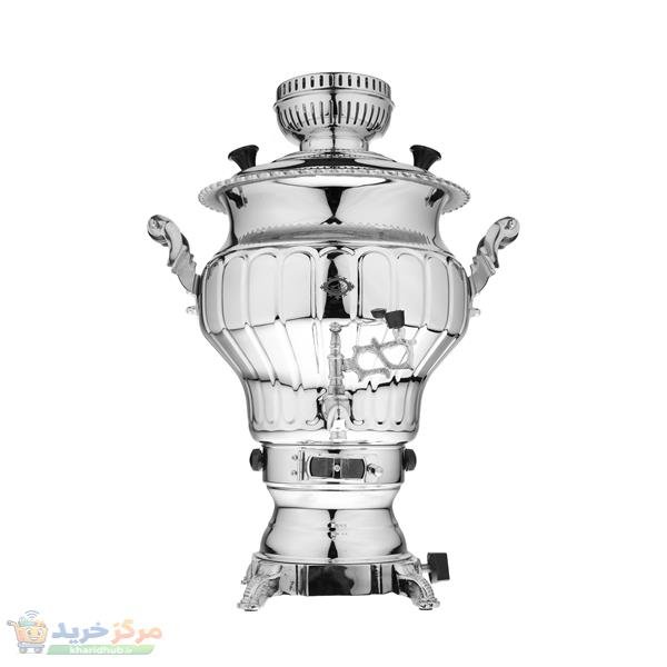 سماور گازی عالی نسب مدل نگار سیمین ظرفیت 6 لیتر