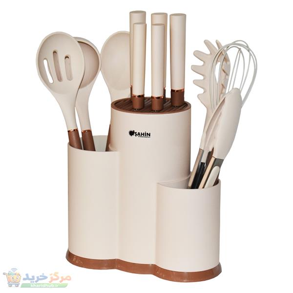 سرویس چاقو و کفگیر و ملاقه 12 پارچه شاهین مدل SHN1029