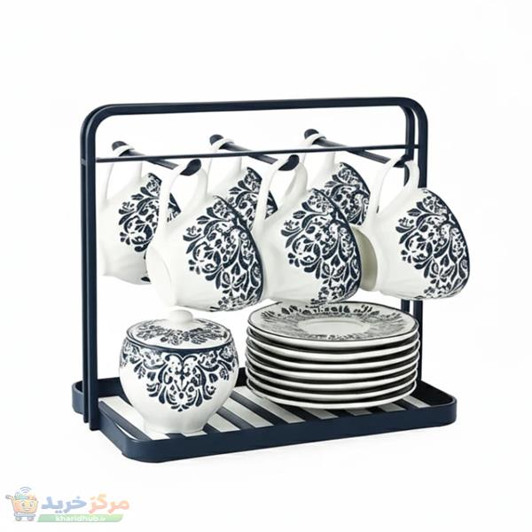 سرویس چای خوری 14 پارچه 6 نفره بی.وی.کی مدل آترین کد TP475550