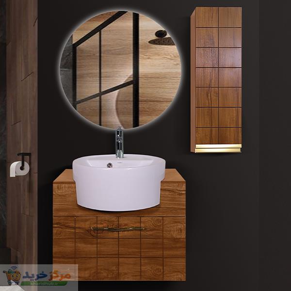 ست کابینت و روشویی مدل 8022 به همراه آینه و باکس