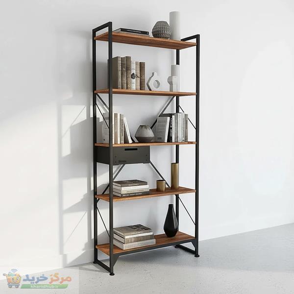 کتابخانه پنج طبقه دیزم مدل مونتاژی LIB_dwr_80×180