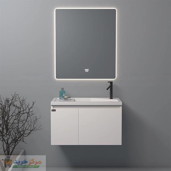 ست کابینت و روشویی آلکا مدل  3070 به همراه آینه بک لایت
