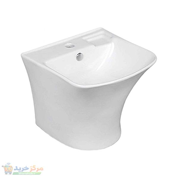 روشویی دیواری مدل نیم پایه ثنا