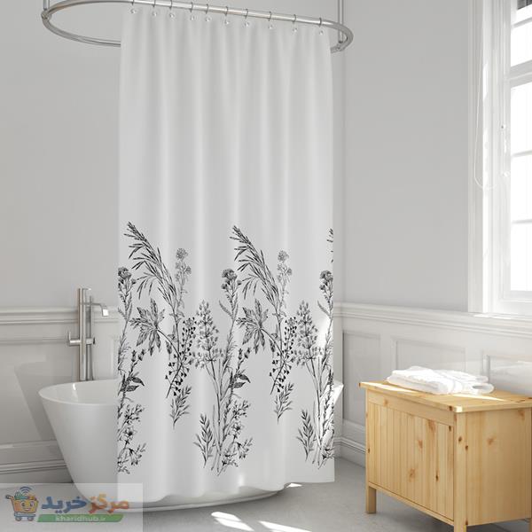 پرده حمام دلفین مدل EV-3389 سایز 180x200سانتی متر